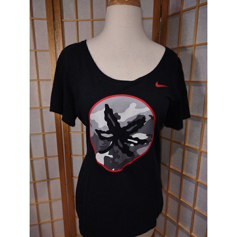 Nike Tee Lg Black Ohio State Buckeye Leaf Camo T-Shirt - Picture 6 of 14